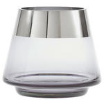 WINDLICHT  - Chromfarben/Grau, LIFESTYLE, Glas (15/13cm) - Ambia Home