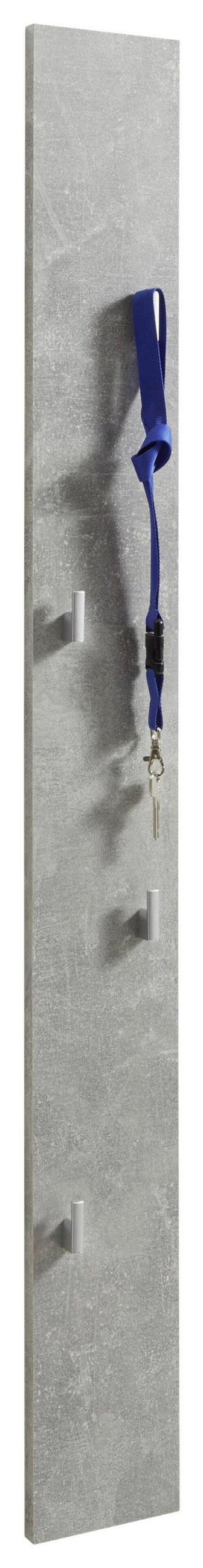 GARDEROBENPANEEL  in 14/115/2 cm  - Grau, Konventionell, Holzwerkstoff (14/115/2cm) - Xora