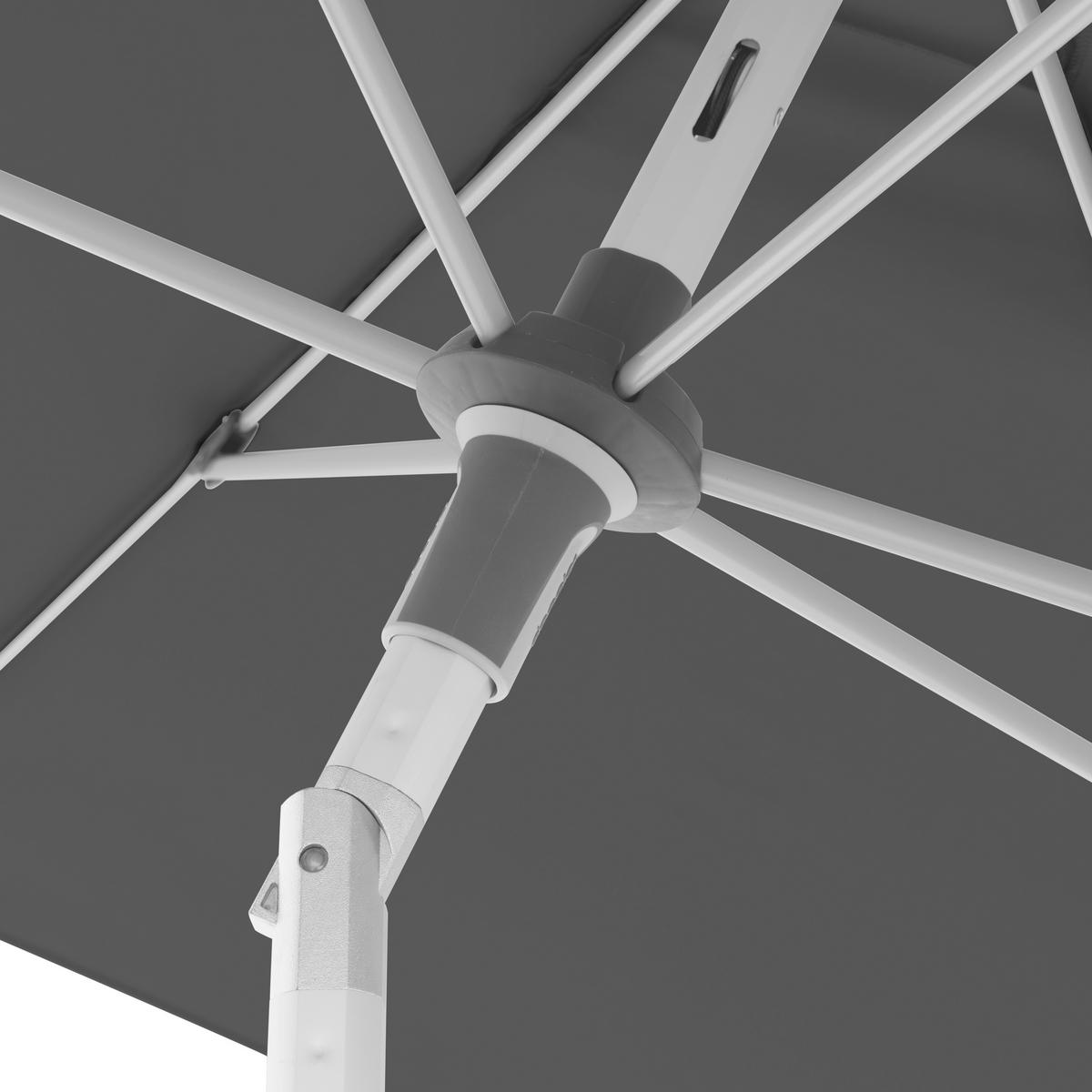 SONNENSCHIRM 220x140 cm Schwarz  - Silberfarben/Schwarz, Design, Textil/Metall (220/140cm) - Doppler