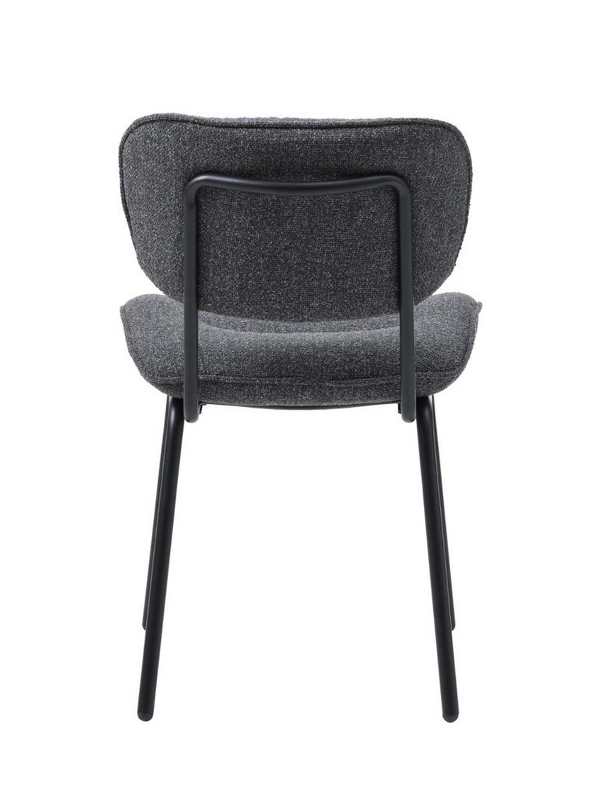 STOL 2 styck  bouclé  grå  - grå, Modern, metall/textil (50/98/50cm) - Niels Andersson
