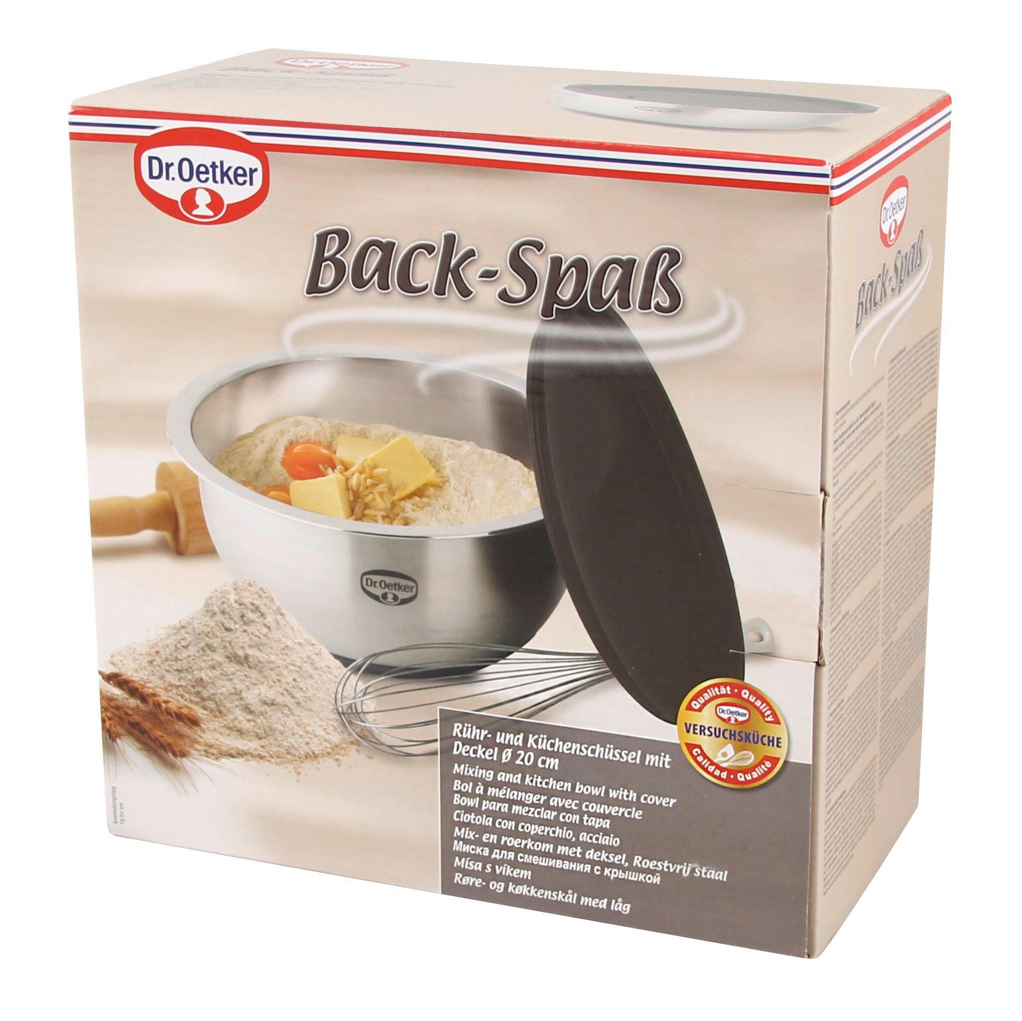 RÜHRSCHÜSSEL - Dunkelgrau, Basics, Kunststoff/Metall (20cm) - Dr.Oetker