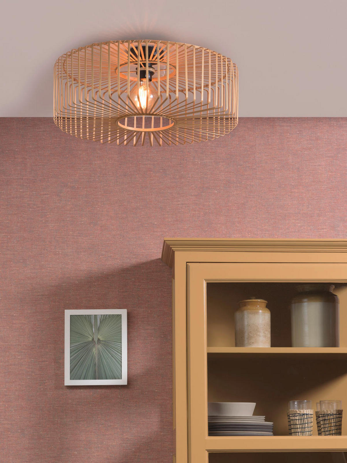 DECKENLEUCHTE GOOD&MOJO  60/20 cm   - Naturfarben, Trend, Holz (60/20cm) - Good & Mojo