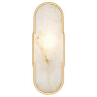 WANDLEUCHTE - Goldfarben, Basics, Stein/Metall (9,6/29,5/12cm) - MAYTONI