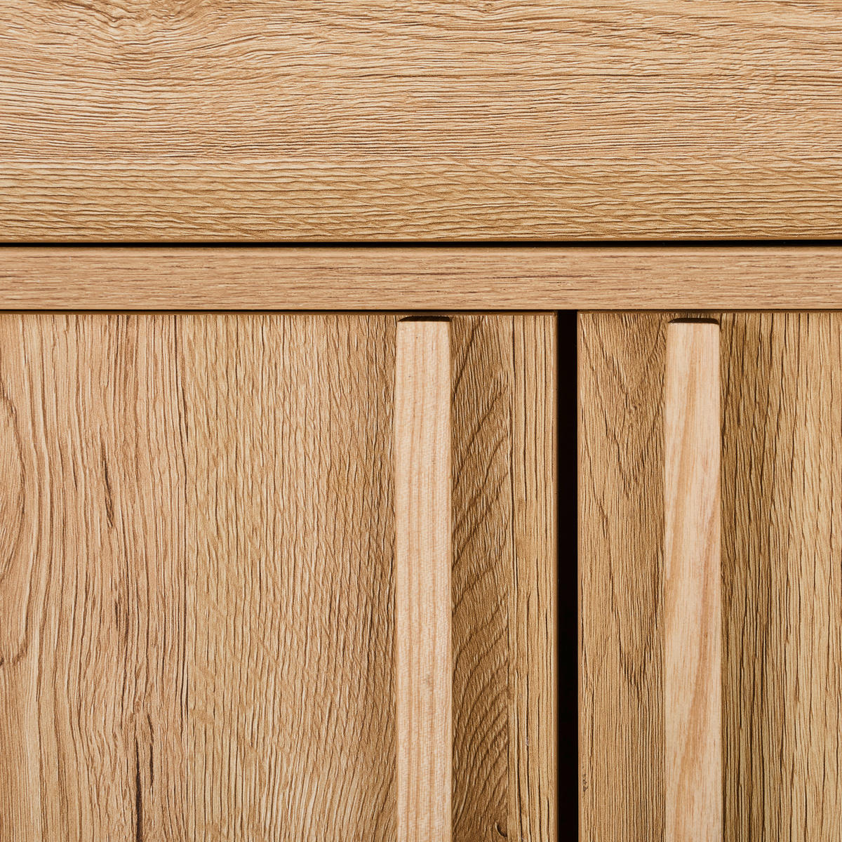 KOMMODE WABI, 80/101/40 cm, 1 Schublade(n)  - Eichefarben/Schwarz, Design, Holz/Holzwerkstoff (80/101/40cm) - Xora