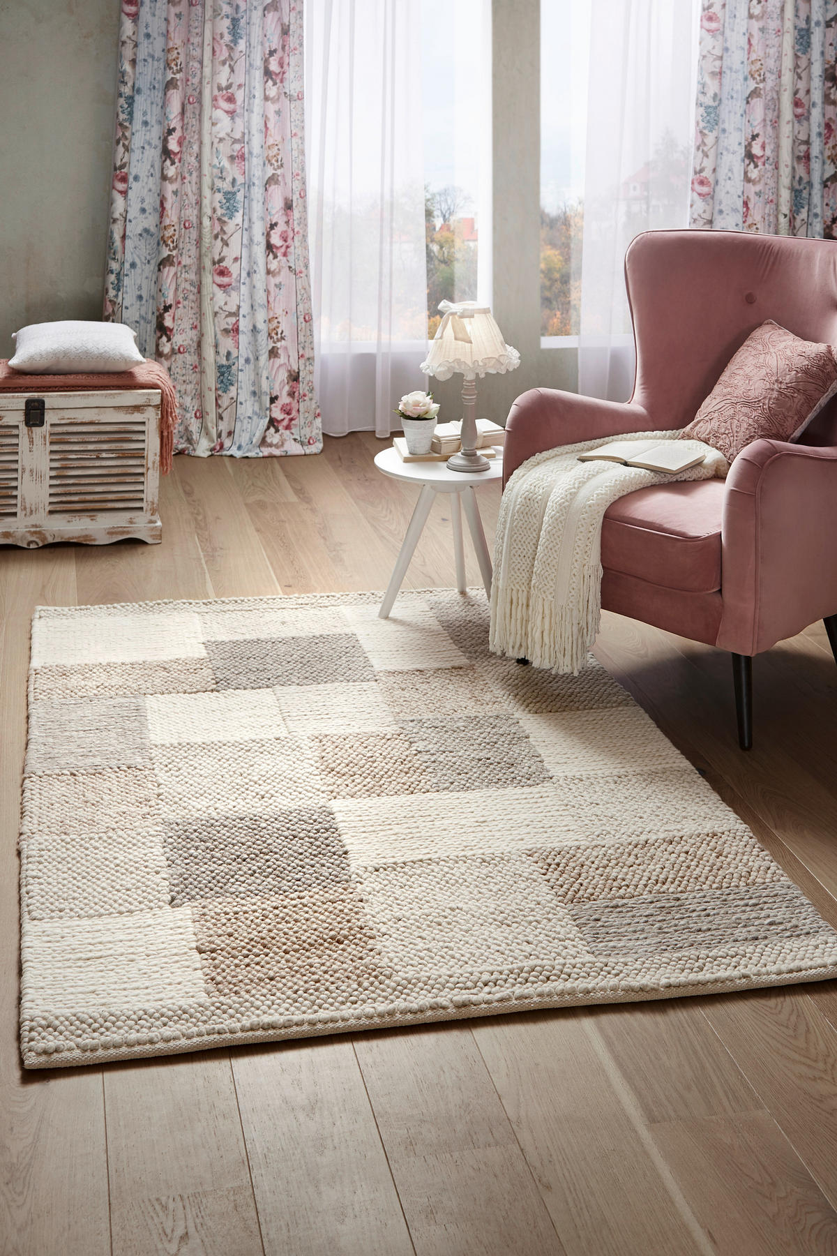 HANDWEBETEPPICH Nordic 160/230 cm Nordic  - Beige/Naturfarben, Lifestyle, Textil (160/230cm) - Linea Natura