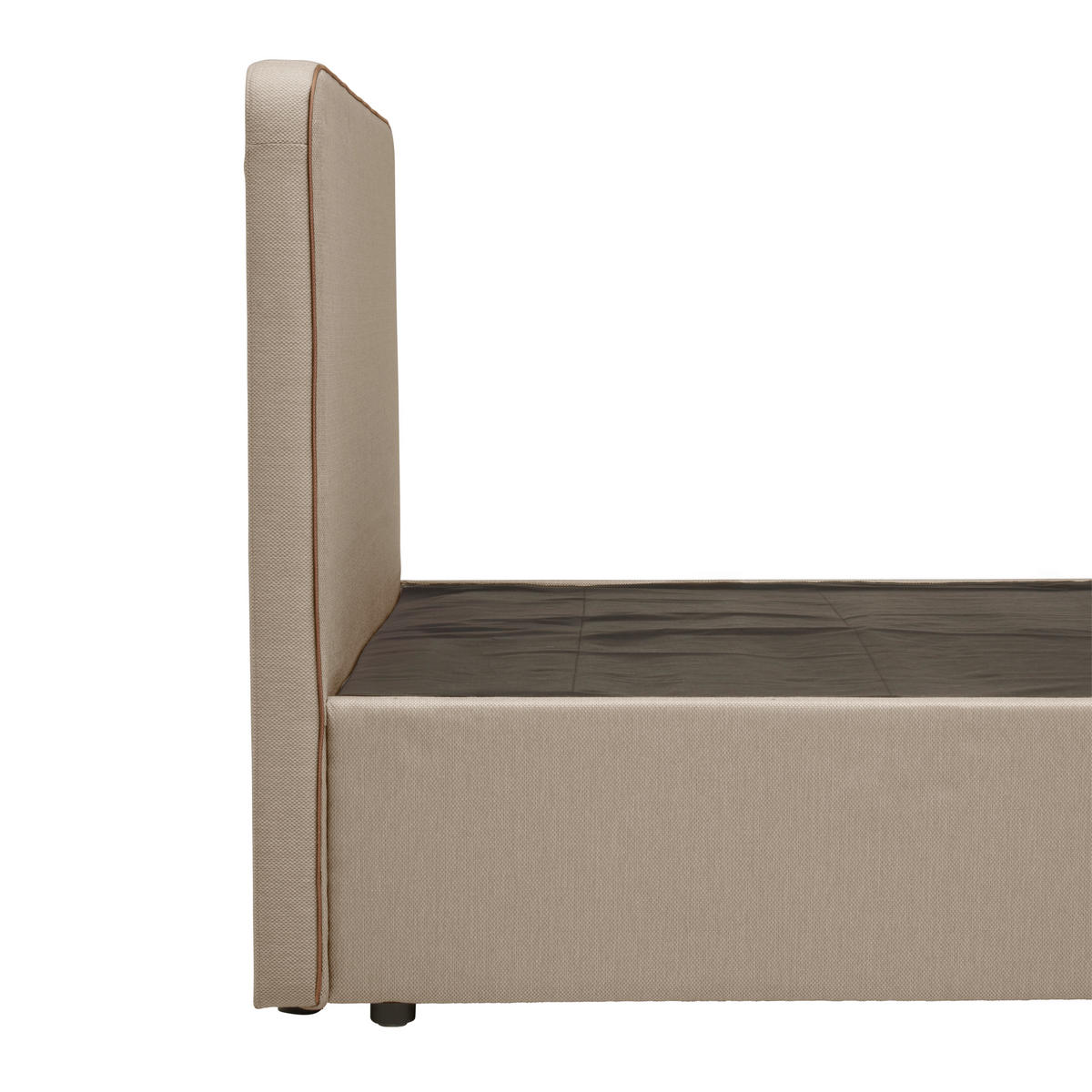 BOX-ÁGY 140/200 cm  bézs  - bézs, Konventionell, textil/fa (140/200cm) - P & B
