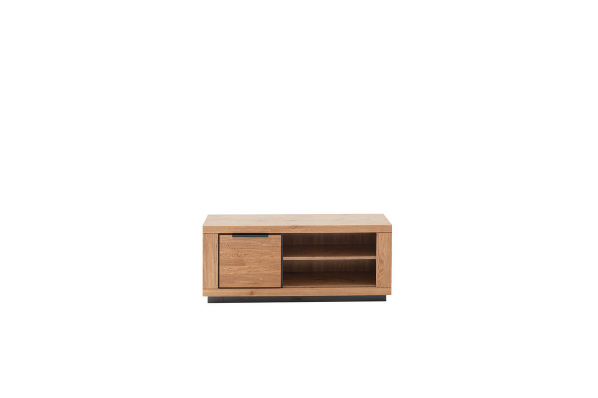 LOWBOARD  in 122/52/54 cm  - Wildeiche/Schwarz, Design, Holz/Holzwerkstoff (122/52/54cm) - MID.YOU