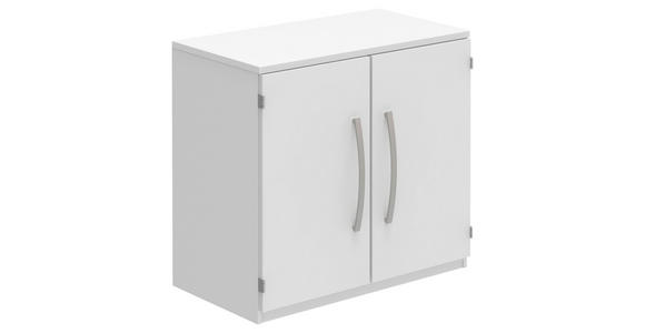 AKTENSCHRANK Weiß  - Weiß, KONVENTIONELL, Holzwerkstoff (80/76,5/43cm) - Moderano