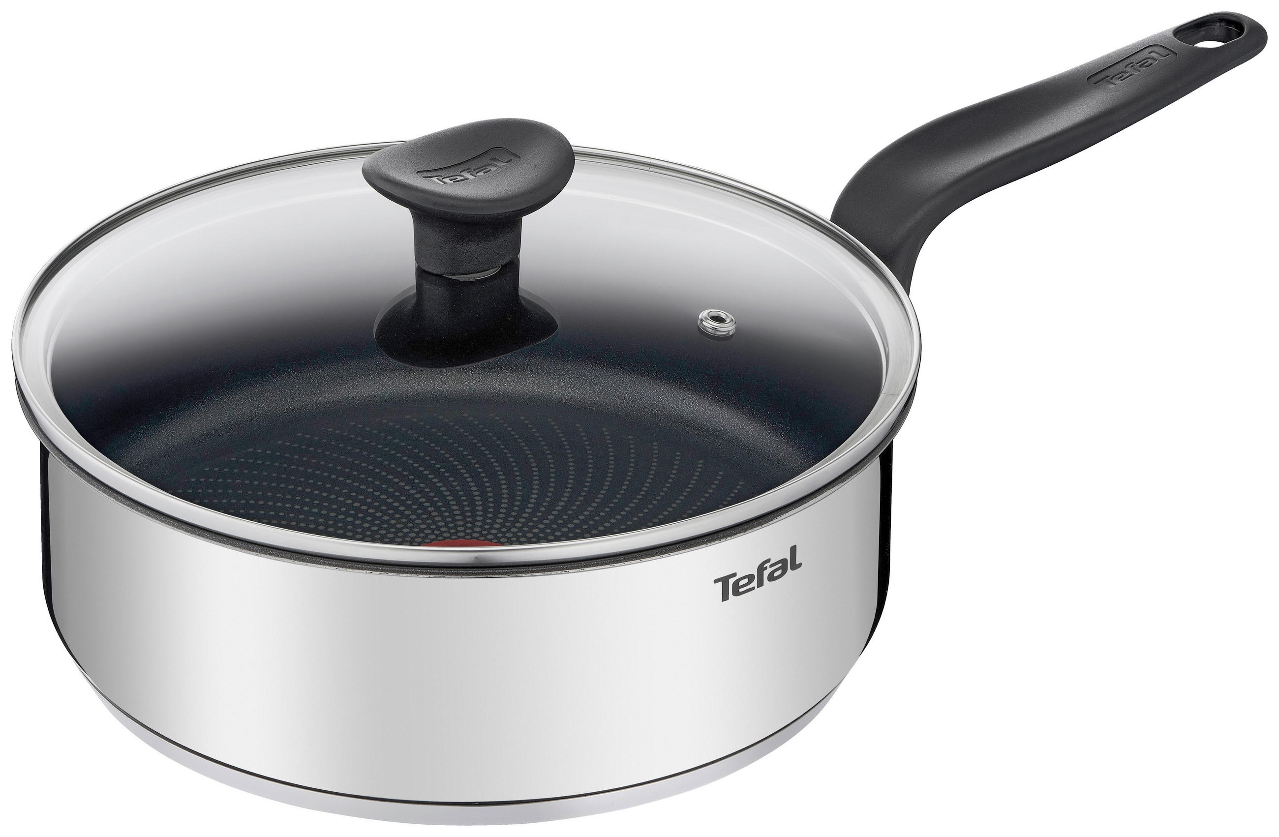 STEKPANNA   24 cm  - stålfärgad/transparent, Design, metall/glas (24cm) - Tefal
