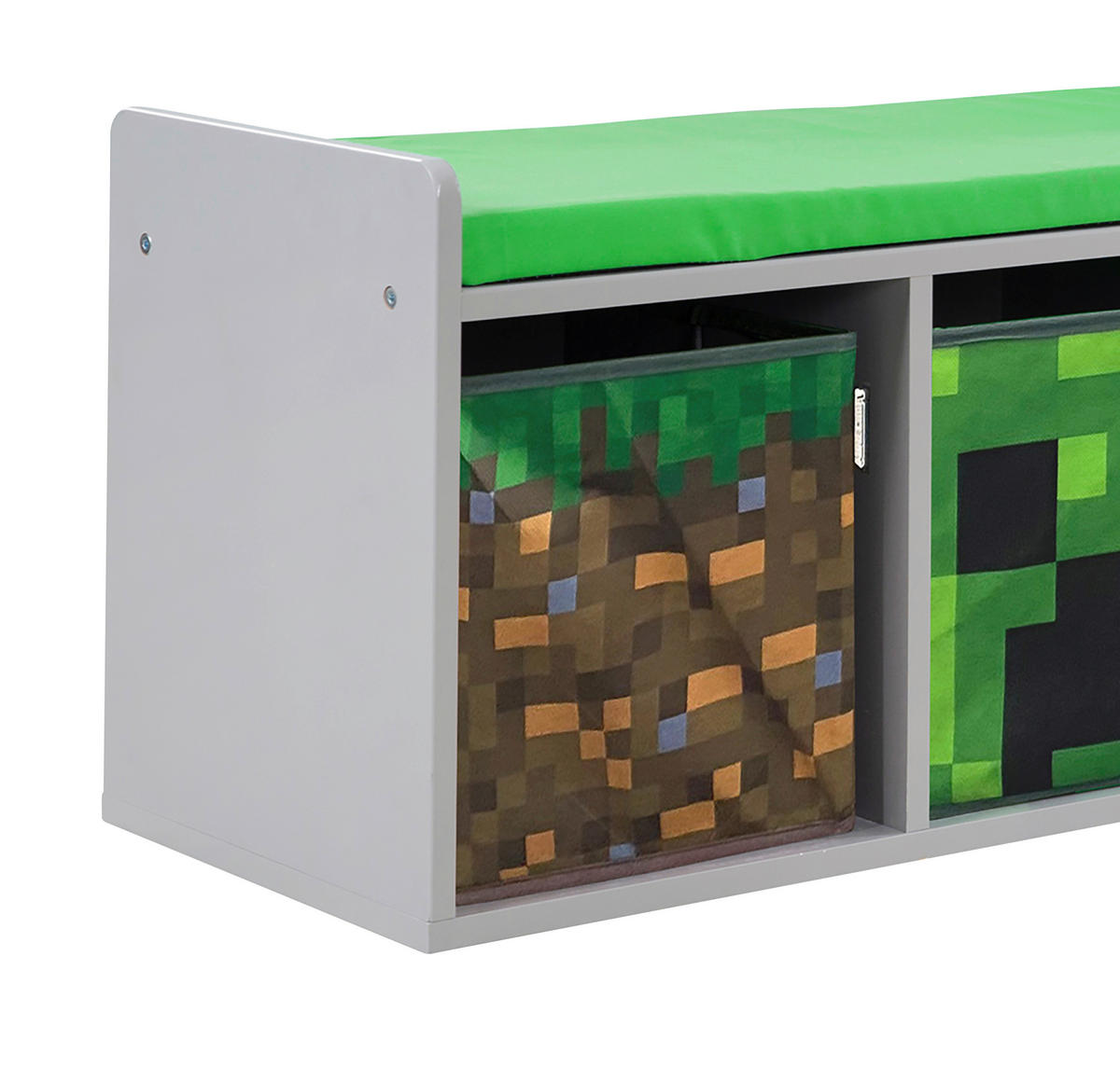 KINDERSITZBANK MINECRAFT  - Multicolor/Grau, MODERN, Holzwerkstoff/Textil (119/60/30cm) - Minecraft
