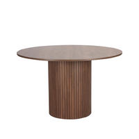 ESSTISCH in Metall, Holzwerkstoff 120/120/75 cm  - Walnussfarben, Design, Holzwerkstoff/Metall (120/120/75cm) - Livetastic