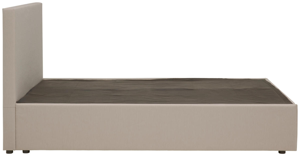 AMERICKÁ POSTEĽ, 140/200 cm, piesková - čierna/piesková, Konventionell, drevo/textil (140/200cm) - P & B