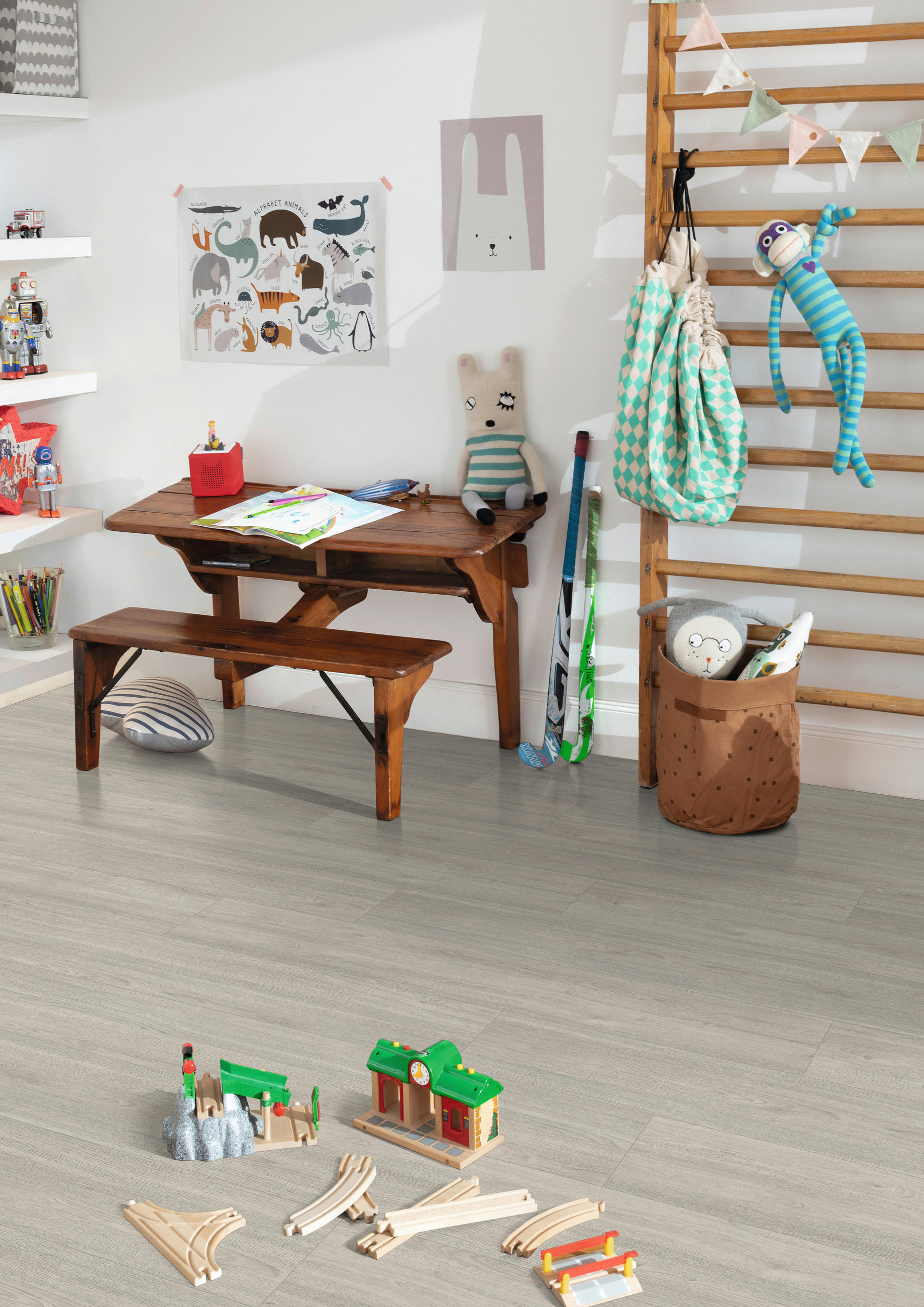 LAMINATBODEN Charlotte Eiche EGGER Nature Sense  per  m² - Eichefarben/Hellgrau, KONVENTIONELL, Holzwerkstoff (129.2/19.3/0.7cm) - Egger Holzwerkstoffe