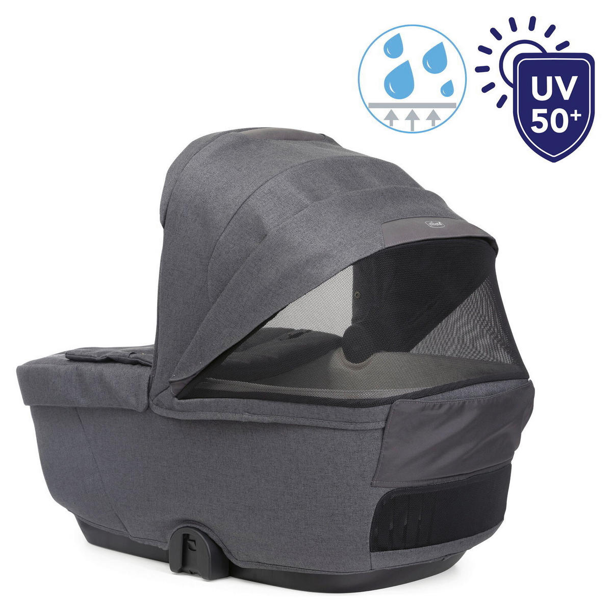 LIEGEWANNE - Schwarz, Basics, Textil (43/63/85cm) - Chicco