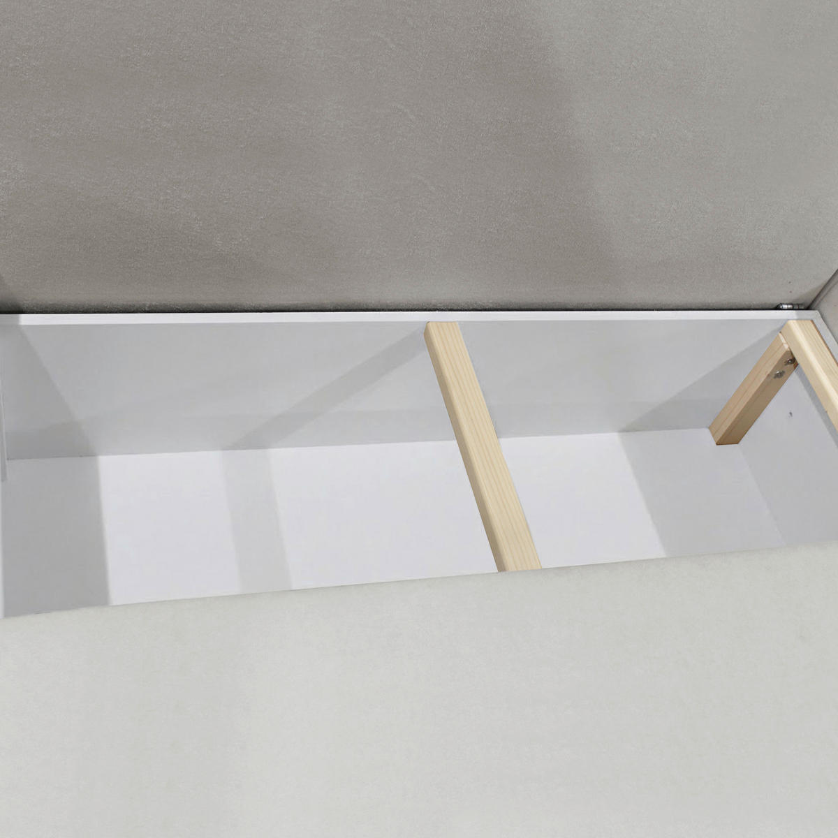 ECKSOFA STERN Taupe Bouclé Zierkissen, Rückenkissen, Bettkasten  - Taupe/Schwarz, Design, Kunststoff/Textil (207/152cm) - MID.YOU