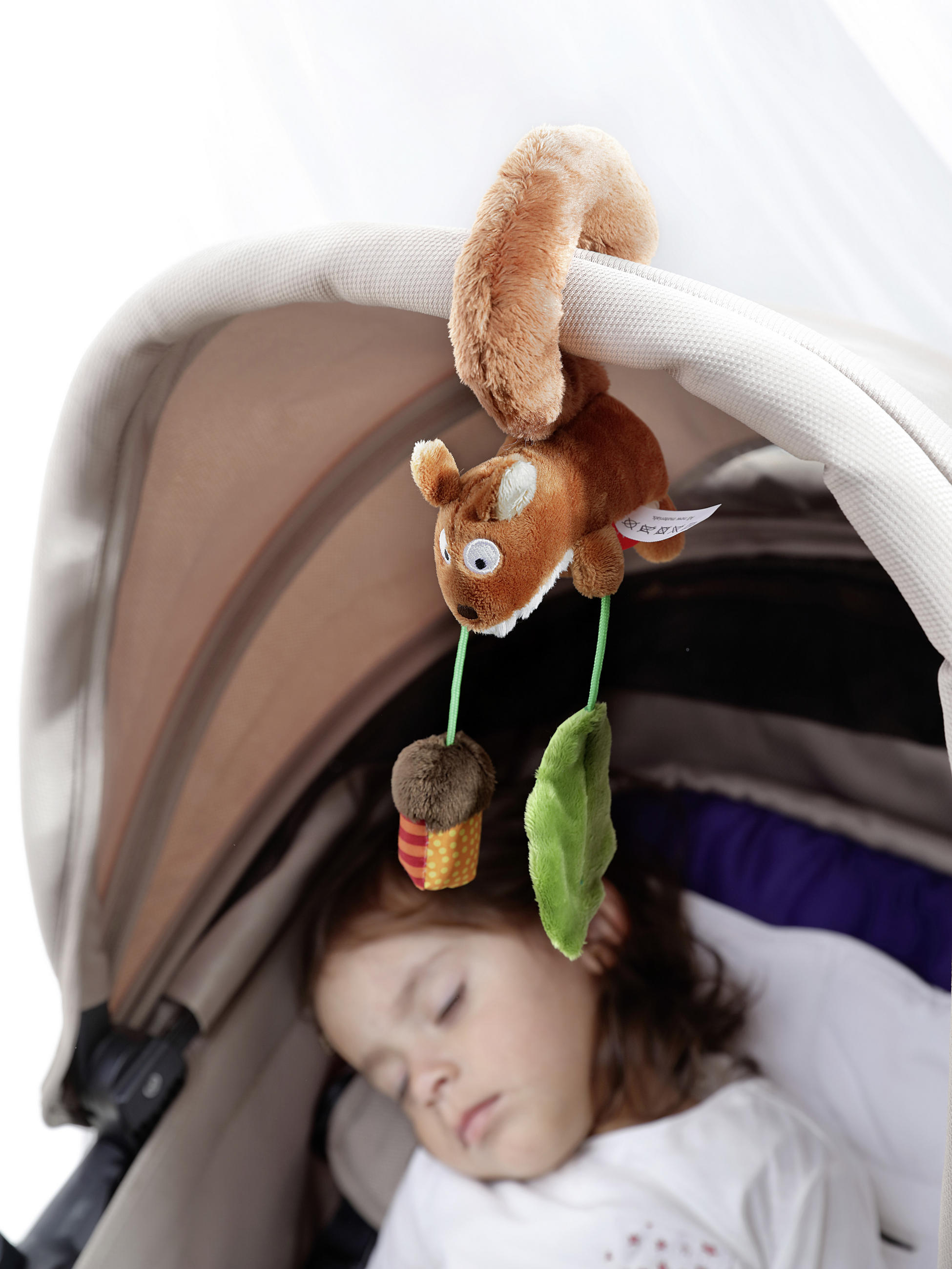 BABYSCHALENMOBILE PlayQ Eichhörnchen  - Multicolor, Basics, Textil (11/16/7cm) - Sigikid