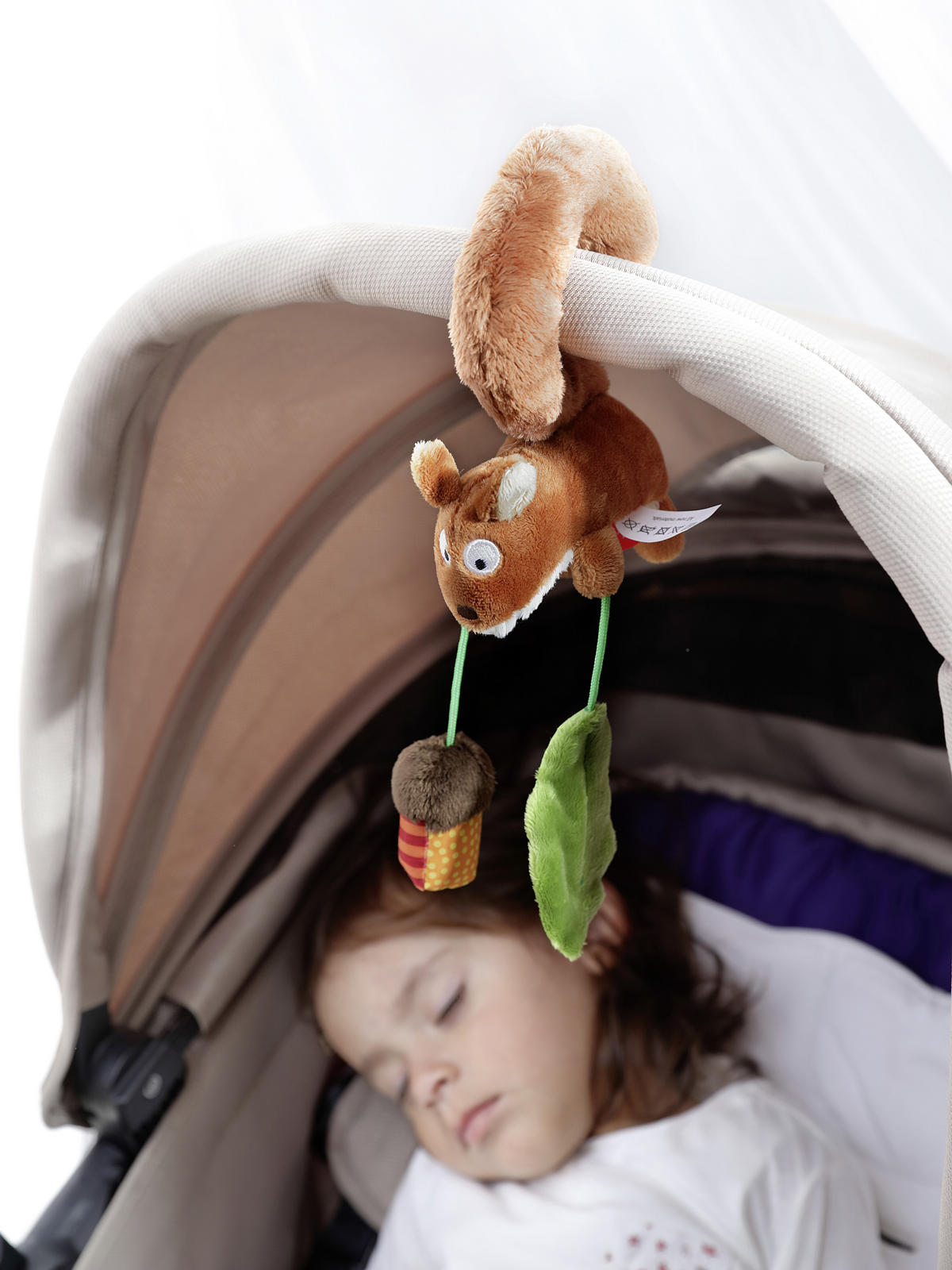 BABYSCHALENMOBILE PlayQ Eichhörnchen  - Multicolor, Basics, Textil (11/16/7cm) - Sigikid