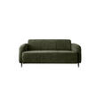 3-SITZER-SOFA Mikrofaser Olivgrün  - Schwarz/Olivgrün, MODERN, Textil/Metall (180/76/90cm) - Livetastic