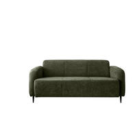3-SITZER-SOFA in Mikrofaser Olivgrün  - Schwarz/Olivgrün, Modern, Textil/Metall (180/76/90cm) - Livetastic