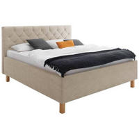 POLSTERBETT 180/200 cm  in Beige  - Beige, Modern, Holz/Holzwerkstoff (180/200cm) - Xora