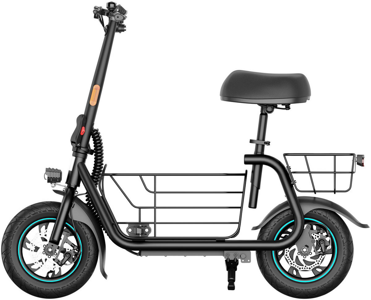 ELEKTROSCOOTER GYROOR EKS 88 CE  - Schwarz, KONVENTIONELL, Metall (123/53,5/99cm)