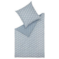 WENDEBETTWÄSCHE E-Julien Renforcé 155/220 cm  - Blau/Creme, Basics, Textil (155/220cm) - Esprit