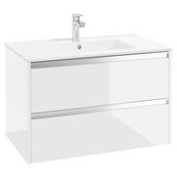 WASCHTISCHKOMBI 80 cm  - Alufarben/Weiß, Basics, Keramik/Holzwerkstoff (80cm) - MID.YOU