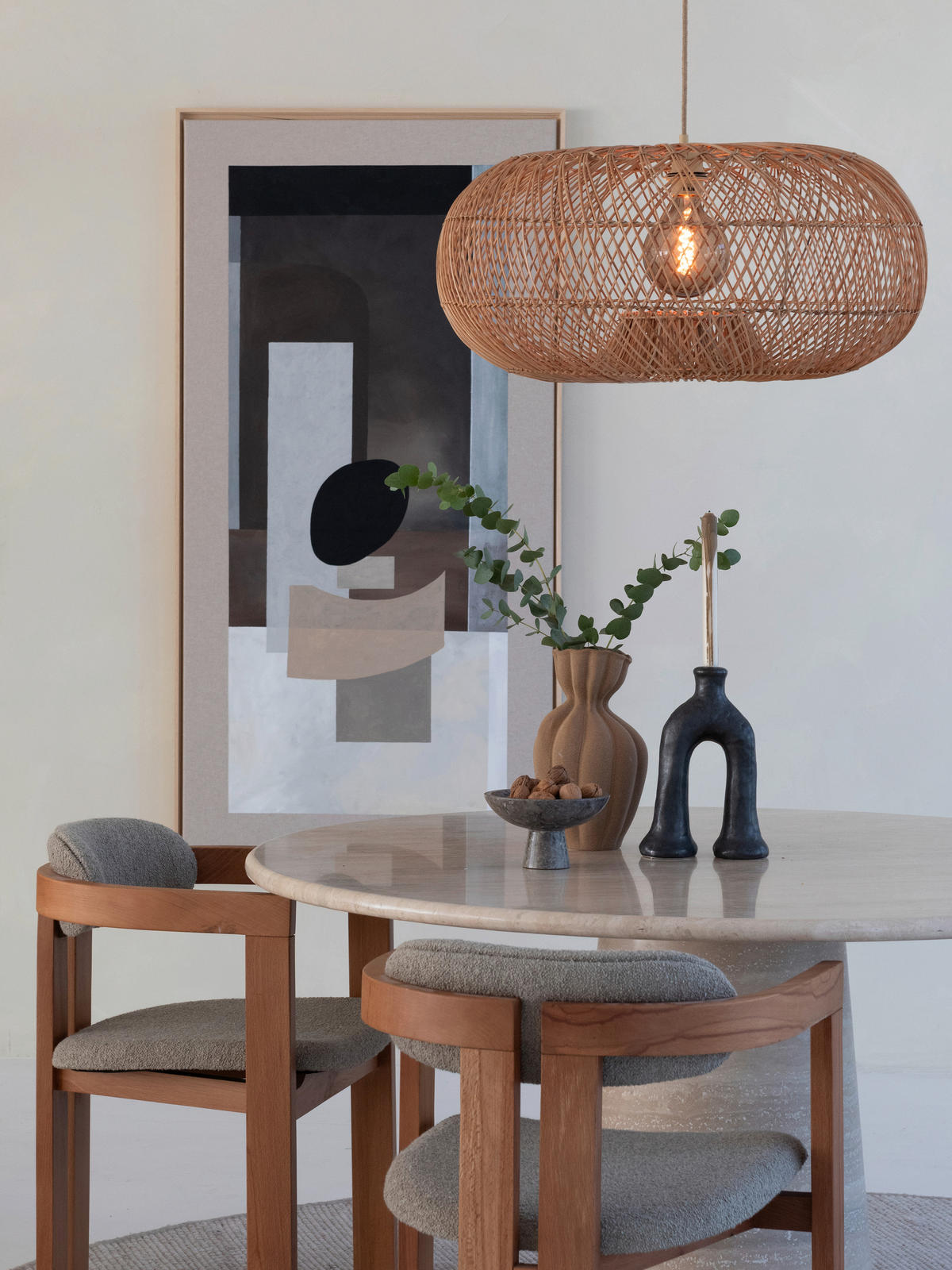 HÄNGELEUCHTE Good & Mojo 70/34 cm   - Naturfarben, Basics, Holz (70/34cm) - Good & Mojo