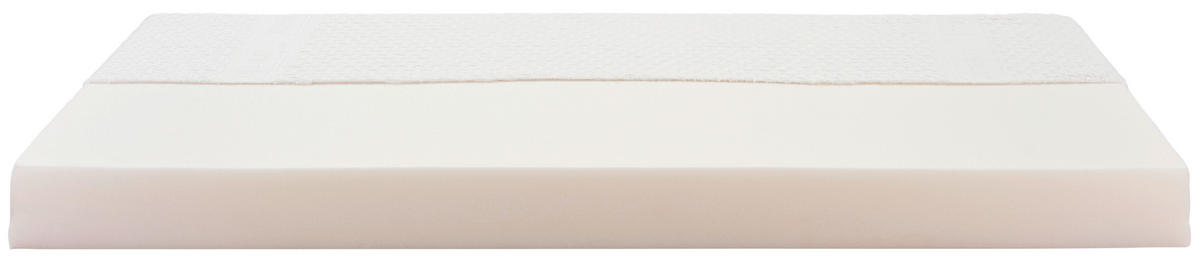 Komfortschaummatratze 90/200 cm, Höhe ca.: 15 cm, H2 = mittel,  - Gelb/Weiß, Textil (90/200cm) - Primatex