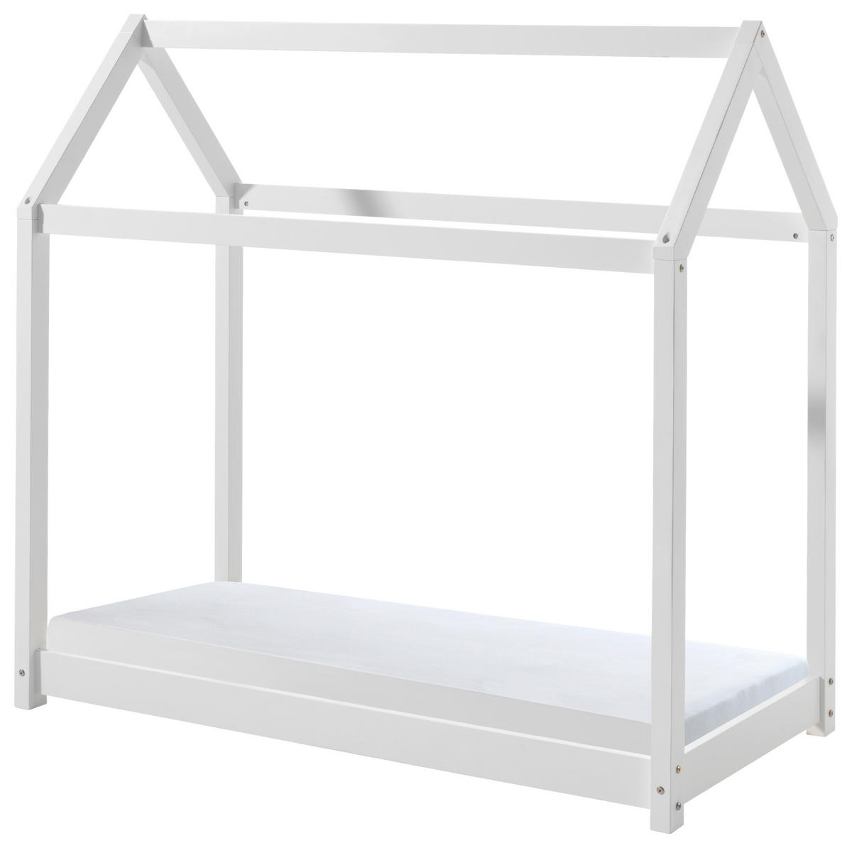 Montessori-Bett Lattenrost 70/140 cm  in Weiß  - Weiß, MODERN, Holz (70/140cm) - MID.YOU
