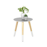 PRÍRUČNÝ STOLÍK, pínia, prírodná farba, čierna, biela - čierna/biela, Design, drevo/kompozitné drevo (40/40/40cm) - Carryhome