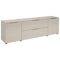 TV-ELEMENT kašmir  - barve kroma/črna, Moderno, kovina/umetna masa (180/55/40cm) - MID.YOU