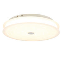 STROPNÍ LED SVÍTIDLO, 43/8 cm  - bílá, Design, kov/plast (43/8cm) - Novel