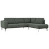 SOFFA i chenille grön  - grön/svart, Klassisk, metall/trä (397/213cm) - Pure Home Comfort