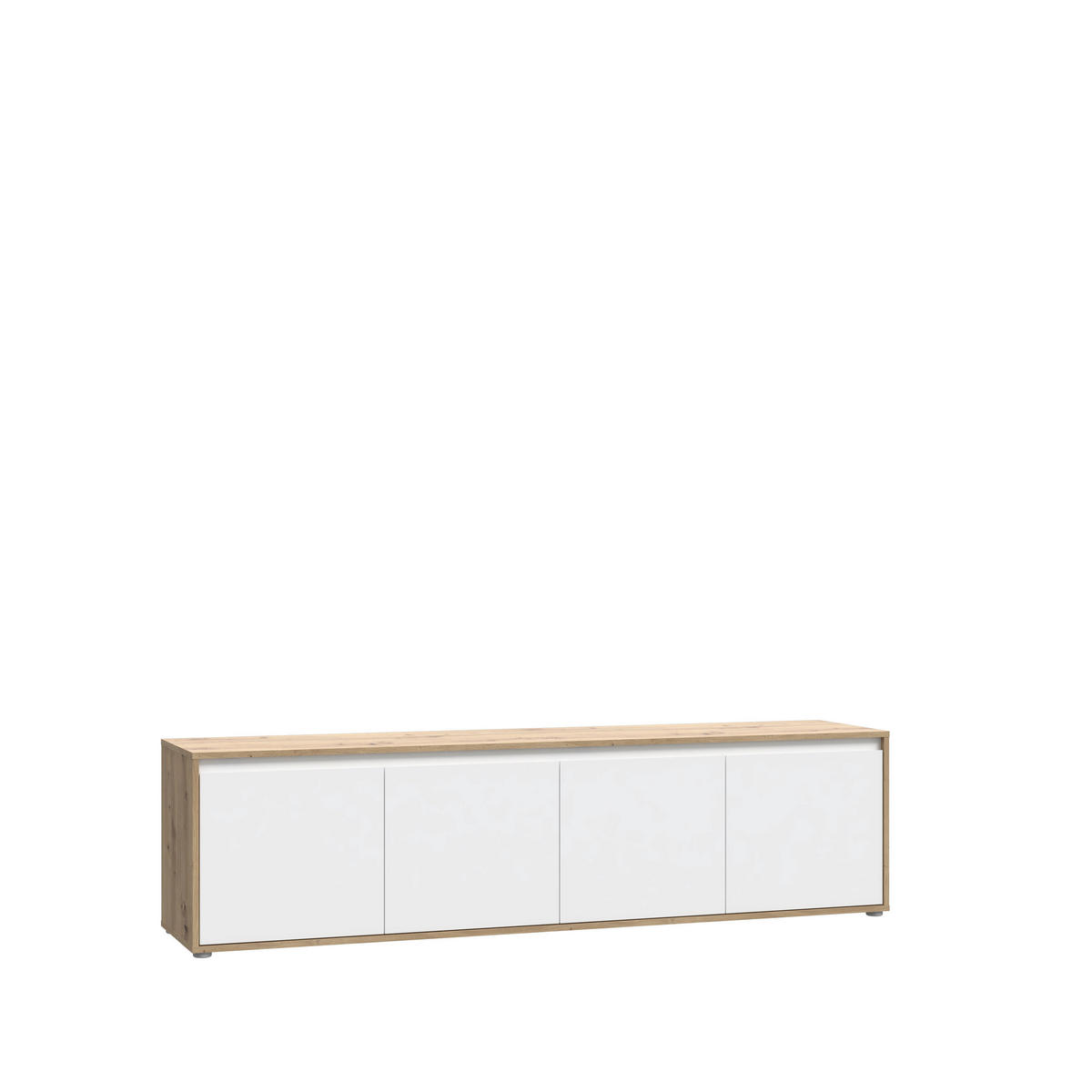 TV-ELEMENT bela, hrast artisan  - bela/hrast artisan, Design, leseni material (188,3/49,7/42cm) - MID.YOU