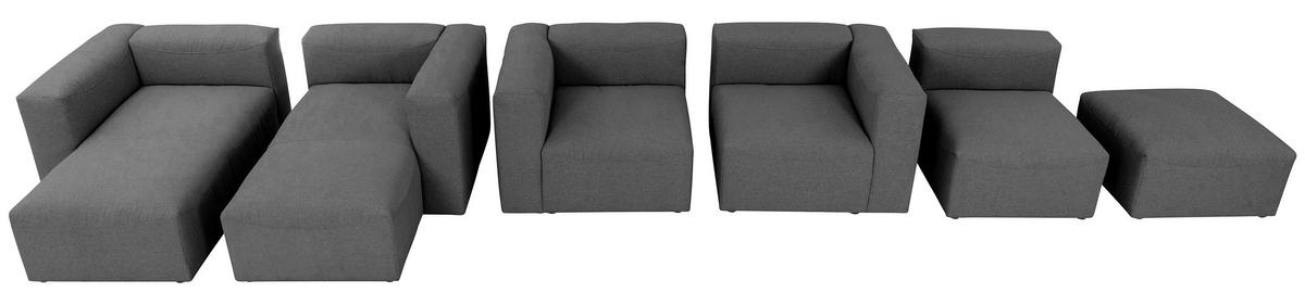 ECKELEMENT Flachgewebe  - Anthrazit, Design, Kunststoff/Textil (100/73/100cm) - Max Winzer