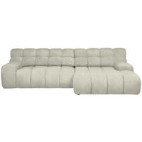 ECKSOFA in Webstoff Naturfarben  - Schwarz/Naturfarben, Modern, Kunststoff/Textil (297/180cm) - Welnova