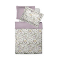 POSTELJINA MODERN CLASSIK K 140/200 cm makosaten bela, jorgovan, sahara, pastelno zelena  - sahara/bela, Konvencionalno, tekstil (140/200cm) - Fleuresse