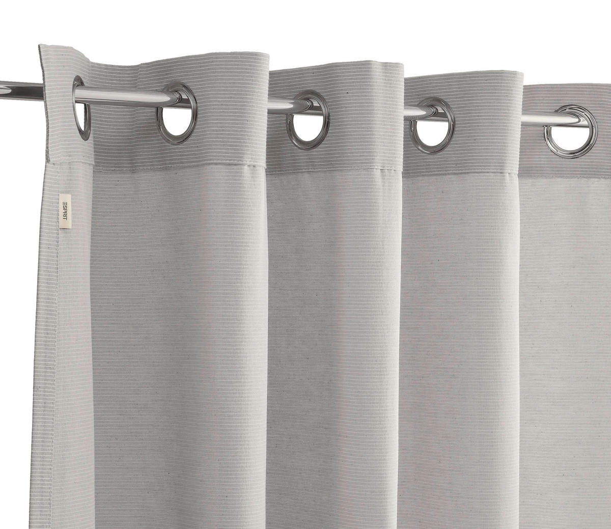 ÖSENSCHAL E-NEEDLESTRIPE blickdicht 140/250 cm   - Hellgrau, KONVENTIONELL, Textil (140/250cm) - Esprit