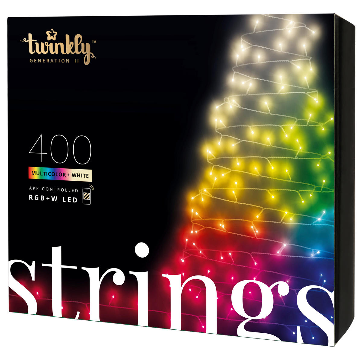 LED-DEKOLEUCHTE Twinkly 3200 cm   - Blau/Rot, Basics, Kunststoff (3200cm)