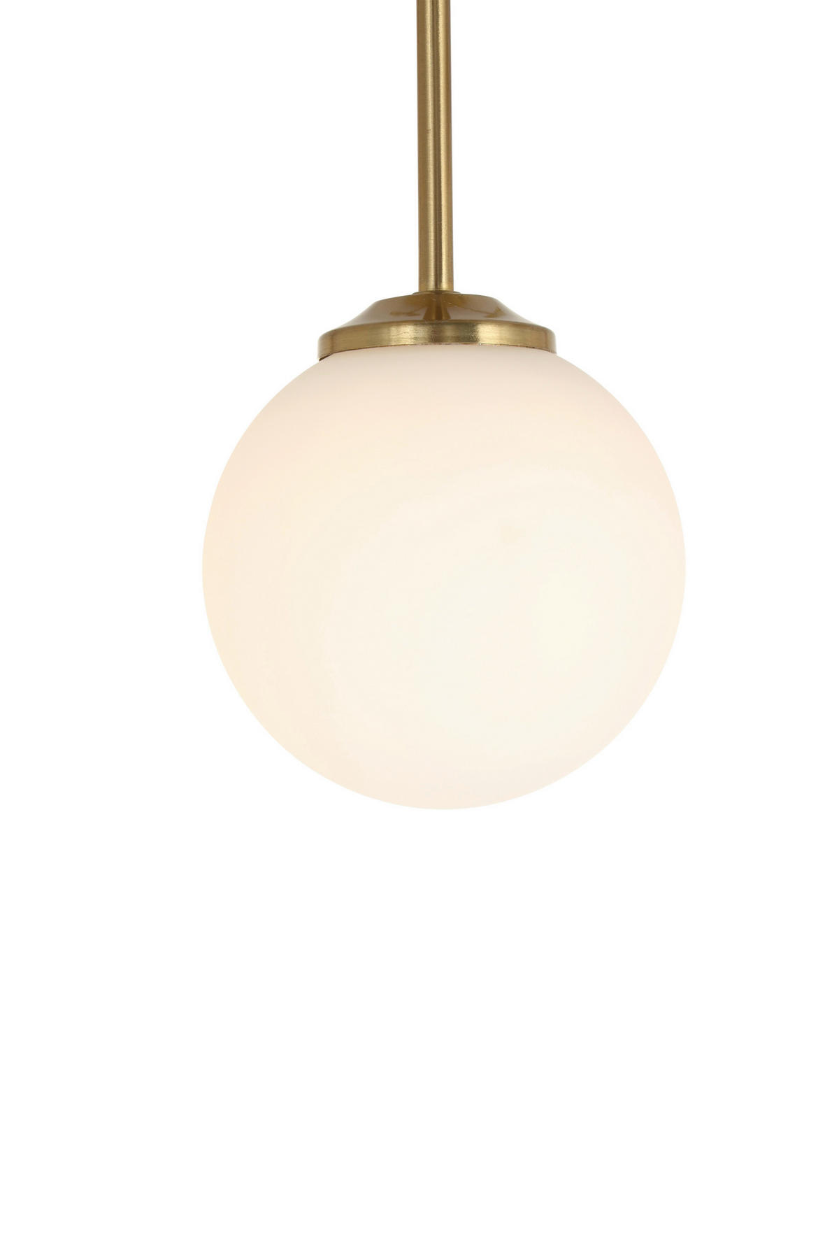 HÄNGELEUCHTE 31/31/55,5 cm   - Goldfarben/Weiß, Trend, Glas/Metall (31/31/55,5cm) - Novel