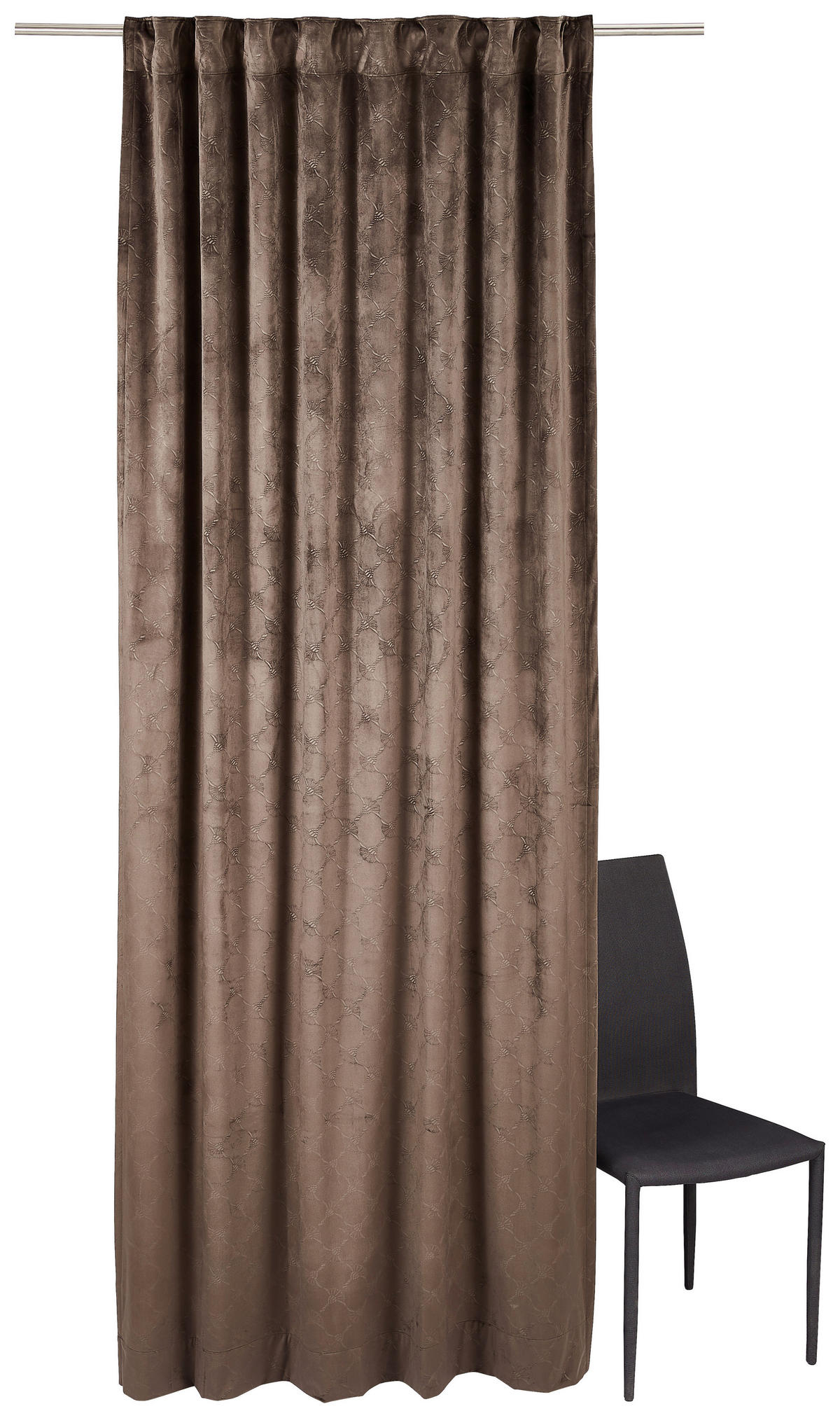FERTIGVORHANG  blickdicht   130/250 cm  - Braun, Design, Textil (130/250cm) - Joop!