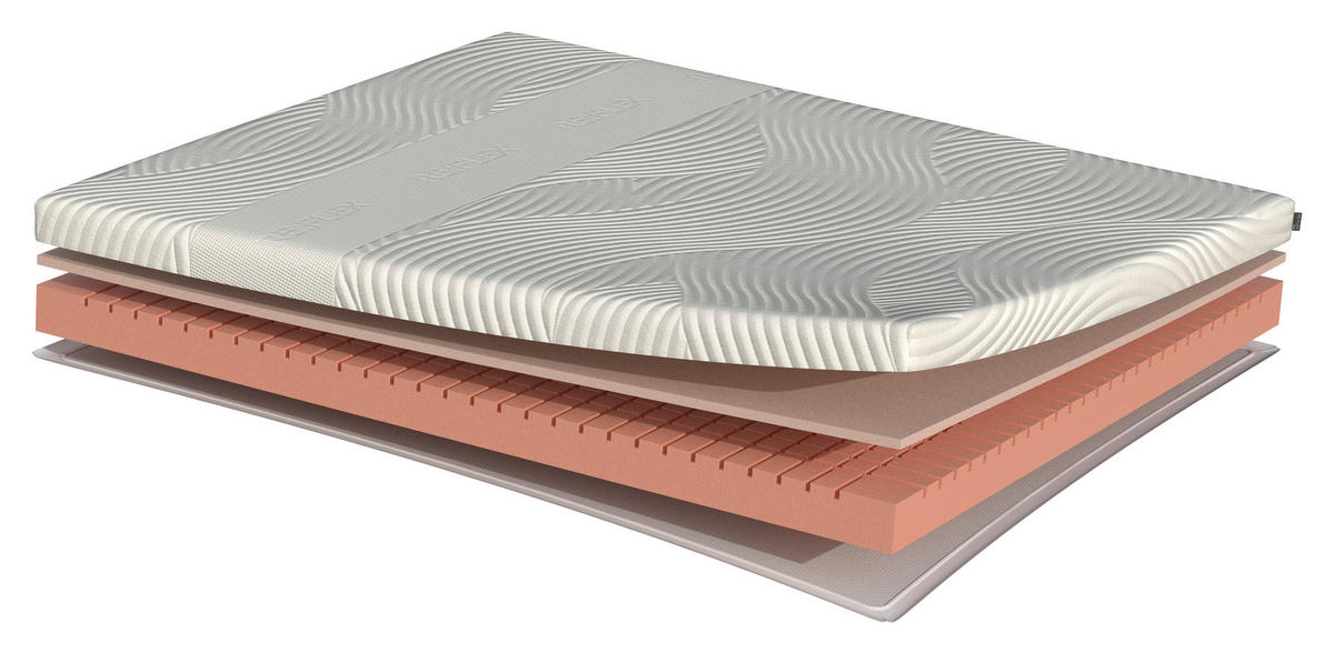 TOPPER 80/200 cm Höhe ca. 13 cm  - Weiß, KONVENTIONELL, Textil (80/200cm) - Hukla