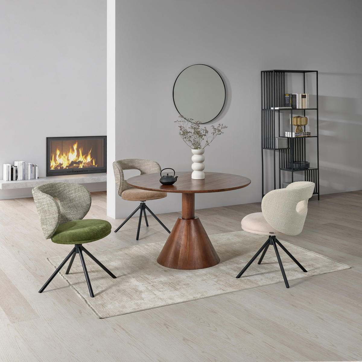ESSTISCH 115/115/76 cm Echtholz  Holz gastro- und objekttauglich rund Akaziefarben  - Akaziefarben, MODERN, Holz (115/115/76cm) - P & B
