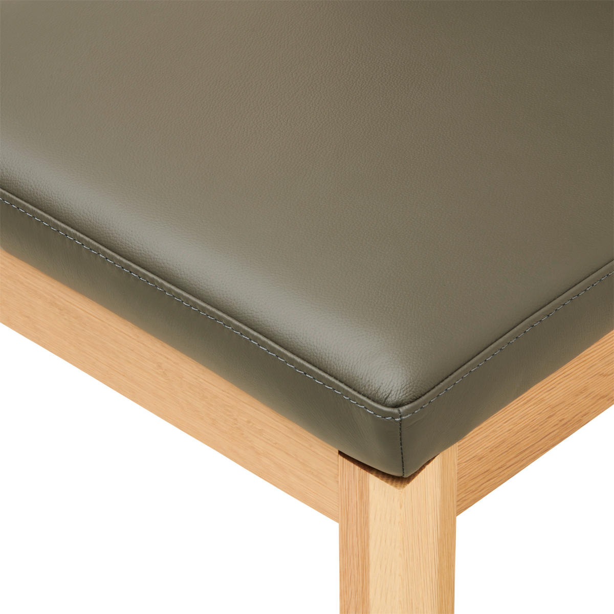 ŽIDLE, antracitová - barvy dubu/antracitová, Moderní, dřevo/kůže (48,5/86,5/60cm) - Livetastic