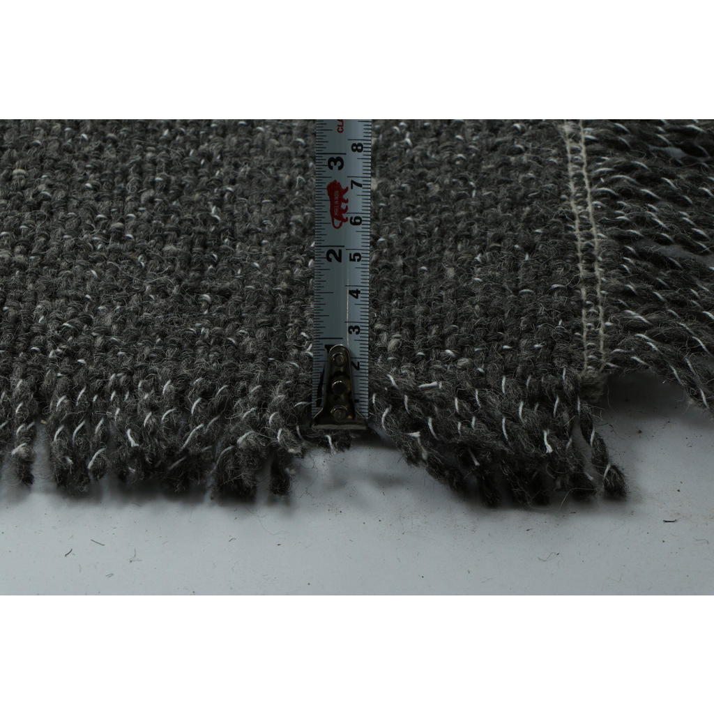 Thumbnail - Xxxl Wollteppich, Anthrazit, Textil, Struktur, rechteckig, 190x290 cm, Oeko-Tex® Standard 100, rutschfest, pflegeleicht,...