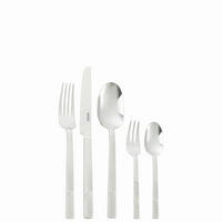 BESTECKSET Circle - Edelstahl glänzend 30-teilig Edelstahl  für 6 Personen  - Silberfarben, Basics, Metall (48/35,2/5cm) - Thomas