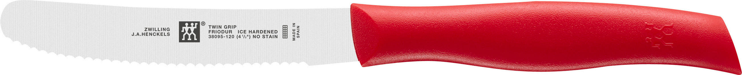 UNIVERSALMESSER TWIN Grip  - Edelstahlfarben/Rot, Basics, Kunststoff/Metall - Zwilling