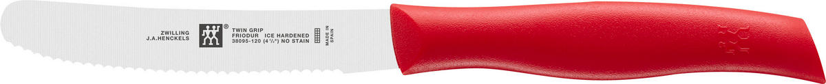 UNIVERSALMESSER TWIN Grip  - Edelstahlfarben/Rot, Basics, Kunststoff/Metall - Zwilling