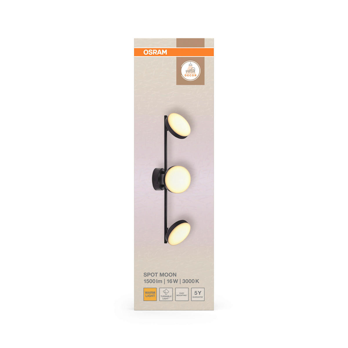 LED-STRAHLER 58/12/11.9 cm   - Schwarz, Basics, Metall (58/12/11.9cm) - Osram